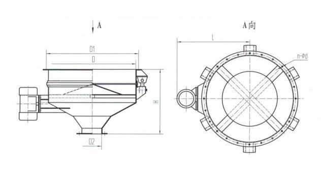ZLD型振動(dòng)給料斗外形簡(jiǎn)圖-河南振江機(jī)械